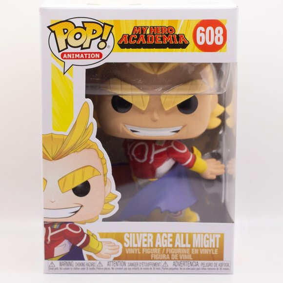 Funko Pop Vinyl MHA My Hero Academia All Might Silver Age #608 (in Box GUC) - Picture 1 of 6